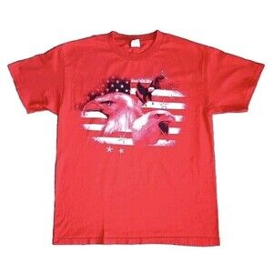 Vintage American Eagle T-Shirt Large Red Short Sleeve